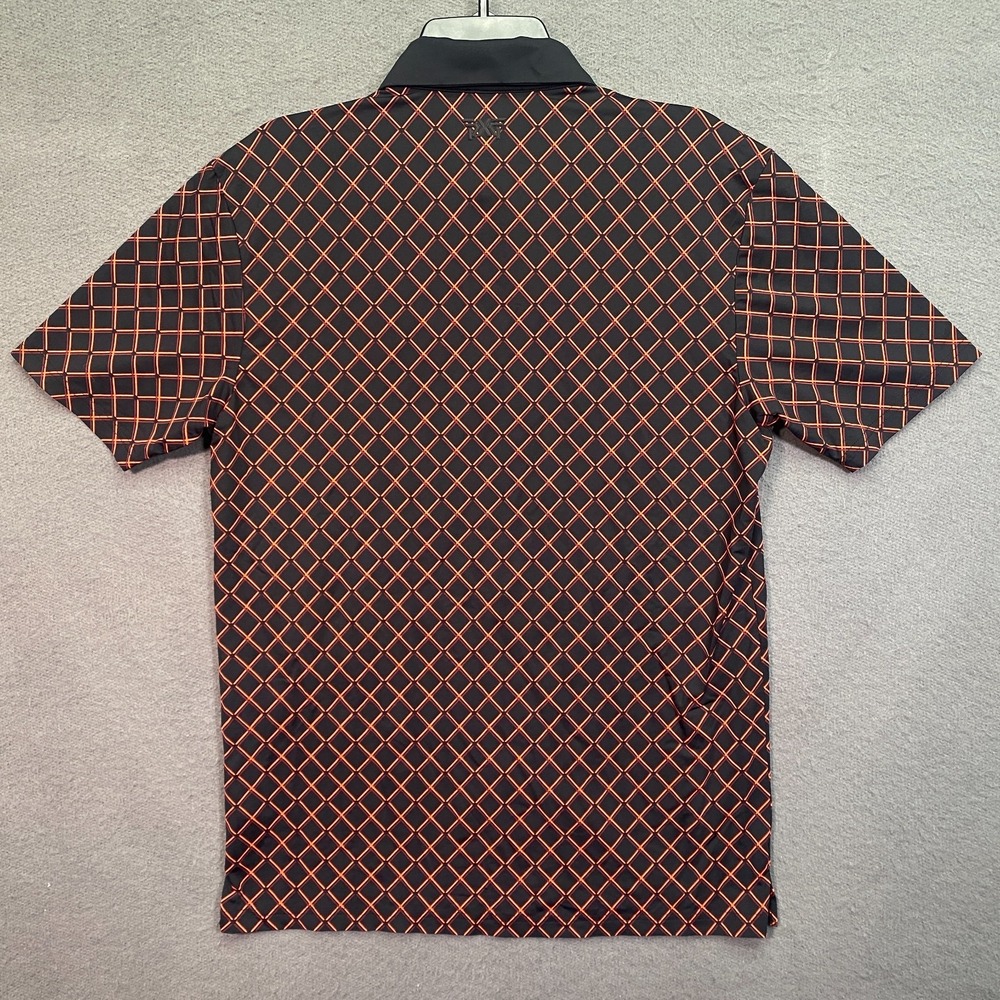 PXG Polo Shirt Small Harlequin Diamond Performance Luxury Snap Collar Golf Men - Picture 3 of 11